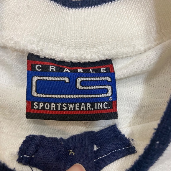 Vintage Crable Sportswear MLB Cleveland Indians White Adult Size Medium - Picture 6 of 13